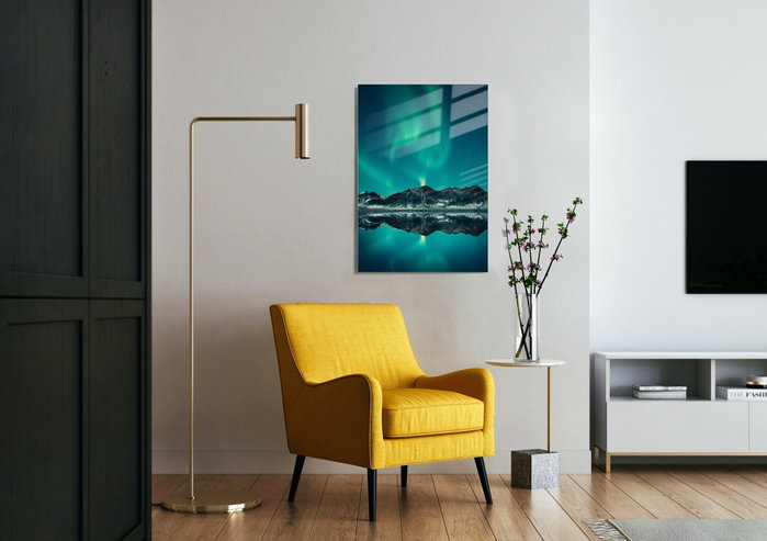 Wallity Cuadro decorativo de vidrio templado Multicolor 50 x 70 cm